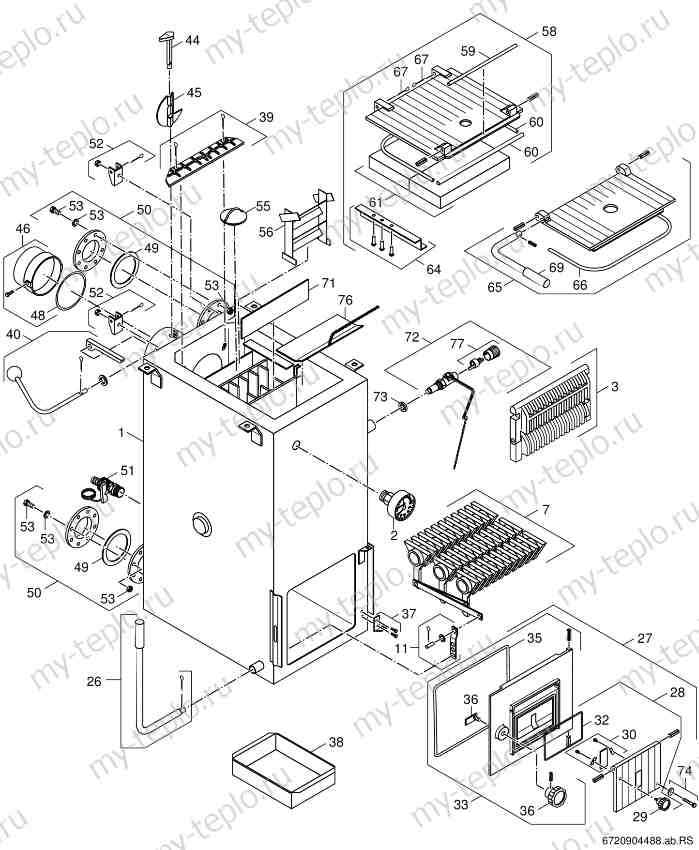 Запчасти Buderus Logano S111-12 WT купить в Чебоксарах