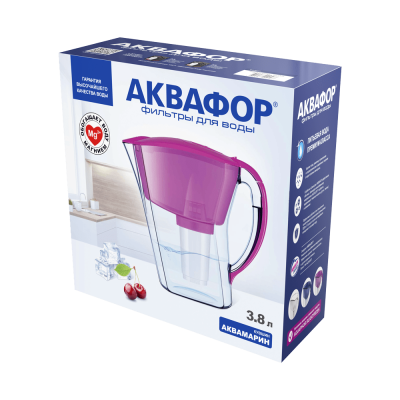 Фильтр-кувшин Аквафор Аквамарин Р81А5F (цикламен) (211600)